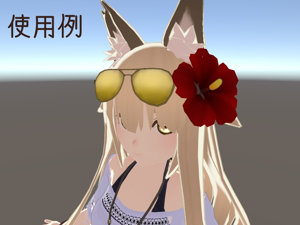 サングラス 3Dモデル 【VRC使用想定】