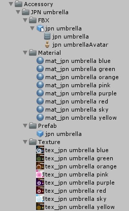 和傘 3Dモデル【VRC使用想定】
