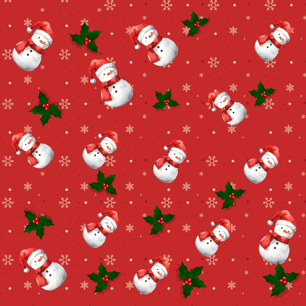 かわいいクリスマス　デジタルペーパー5枚セット