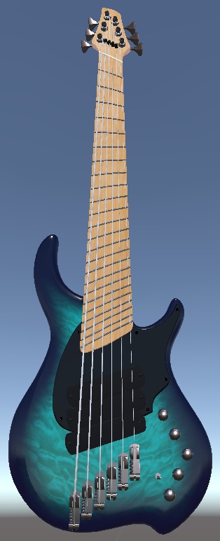 【無料】6弦ベース_VRC想定【自分で塗装してね】