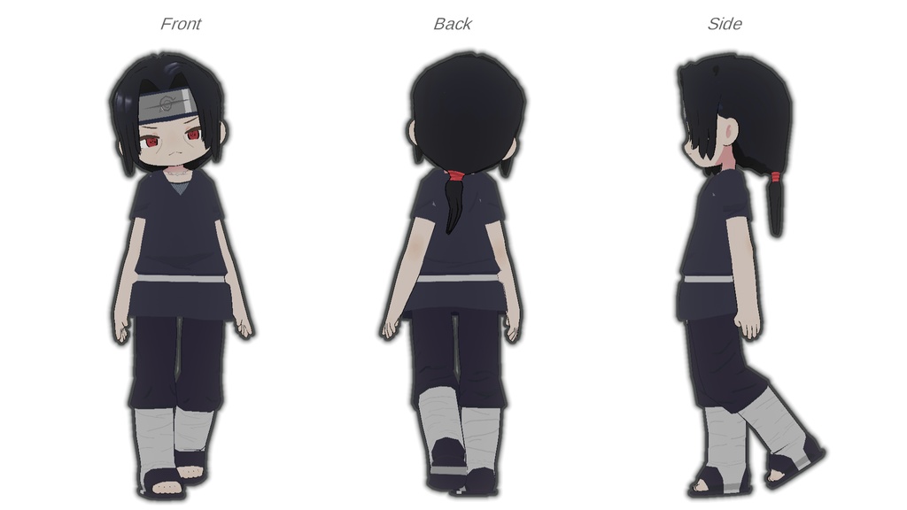 【無料】うちはイタチ コスセット【まめひなた対応】