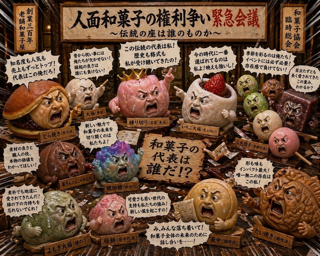 ~食べものたちのヒミツの会議~(全10枚セット)