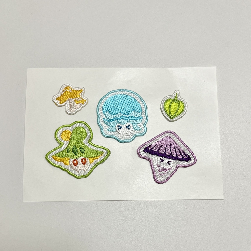 キノコン　刺繍ステッカーセット