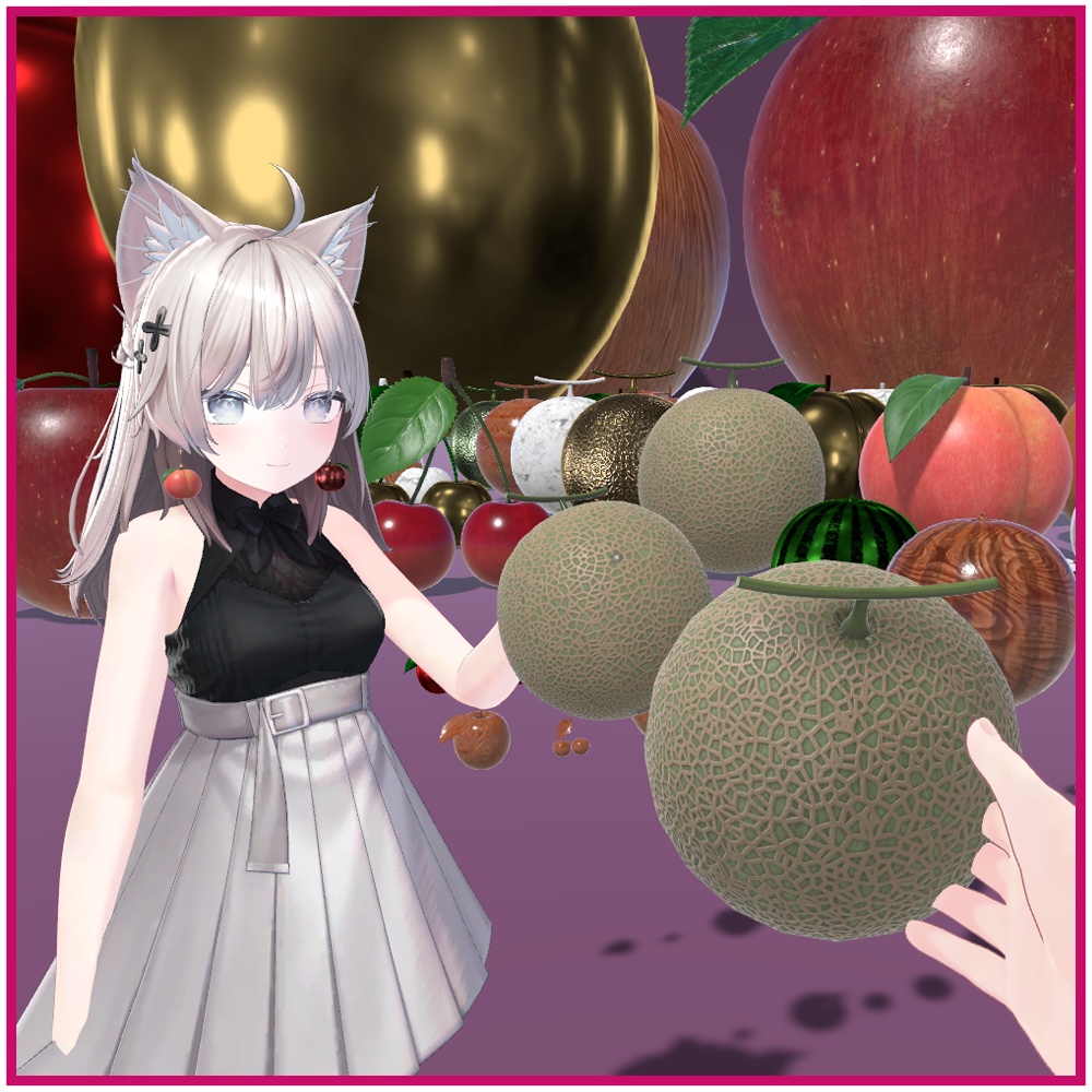 【VRChat想定】フルーツオブジェクト 6種×5パターン