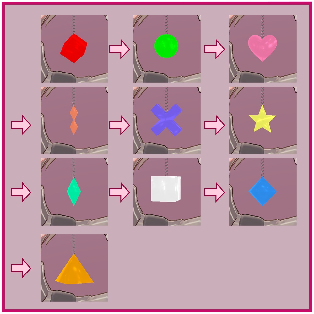 【VRChat想定】形状変化アクセサリー