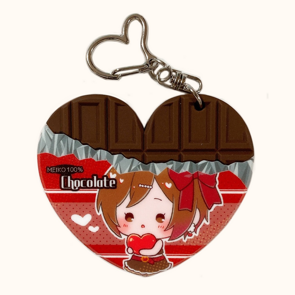  MEIKO/ハート型ラバーキーホルダー