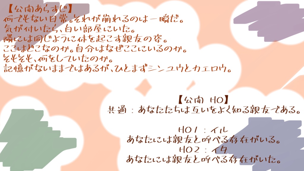 クトゥルフ神話TRPG「シンユウへ」【SPLL:E110915】