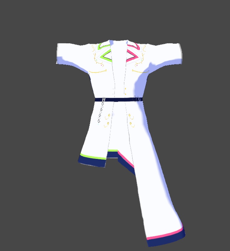 【Vroid衣装】白ロング衣装