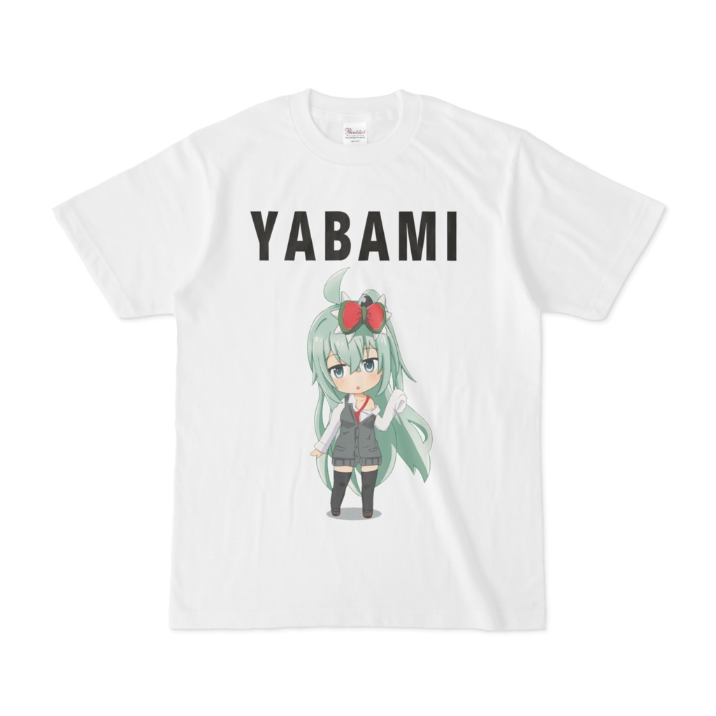 ネアちゃんYABAMI Tシャツ白 キャラ入り