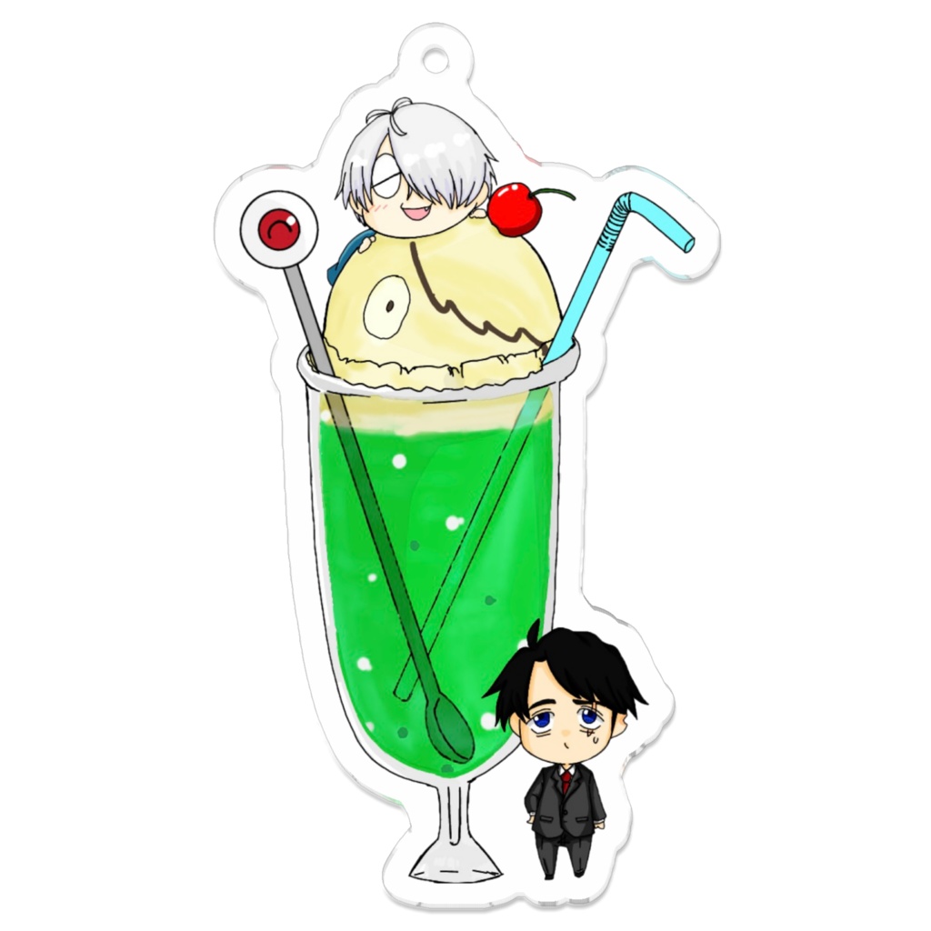 父コンビクリームソーダアクリルキーホルダー