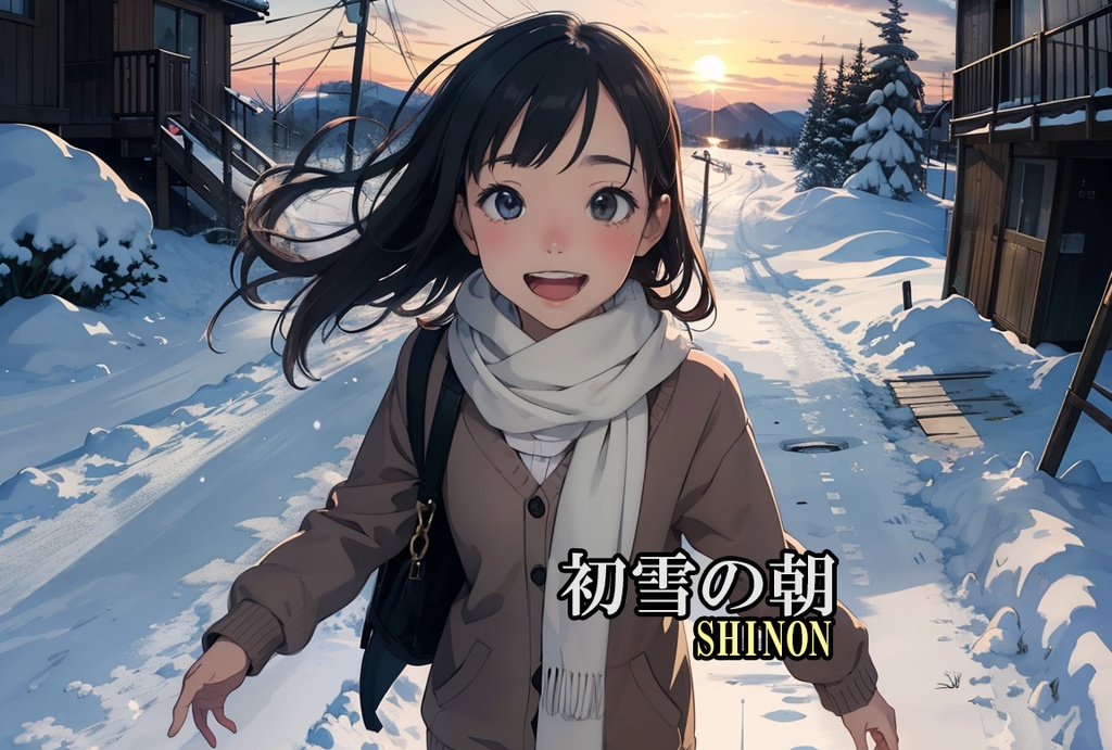 初雪の朝
