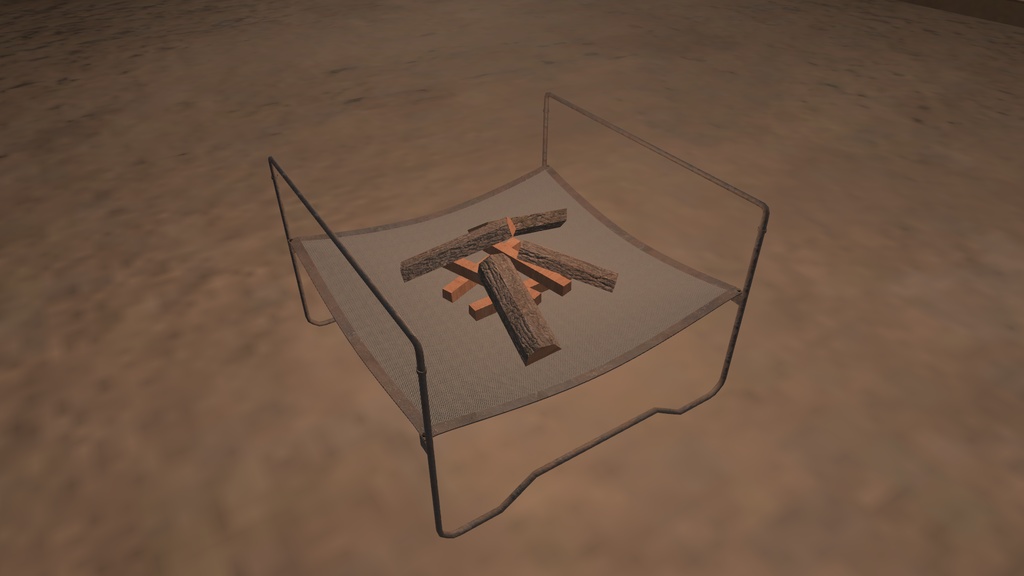 メッシュタイプ焚火台