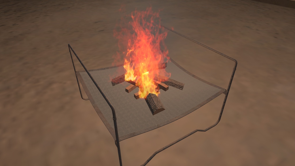メッシュタイプ焚火台