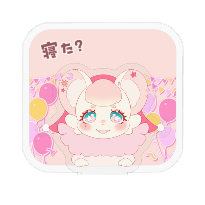 寝ない人をITする　ピエロさっちゃんアクリルメモスタンド