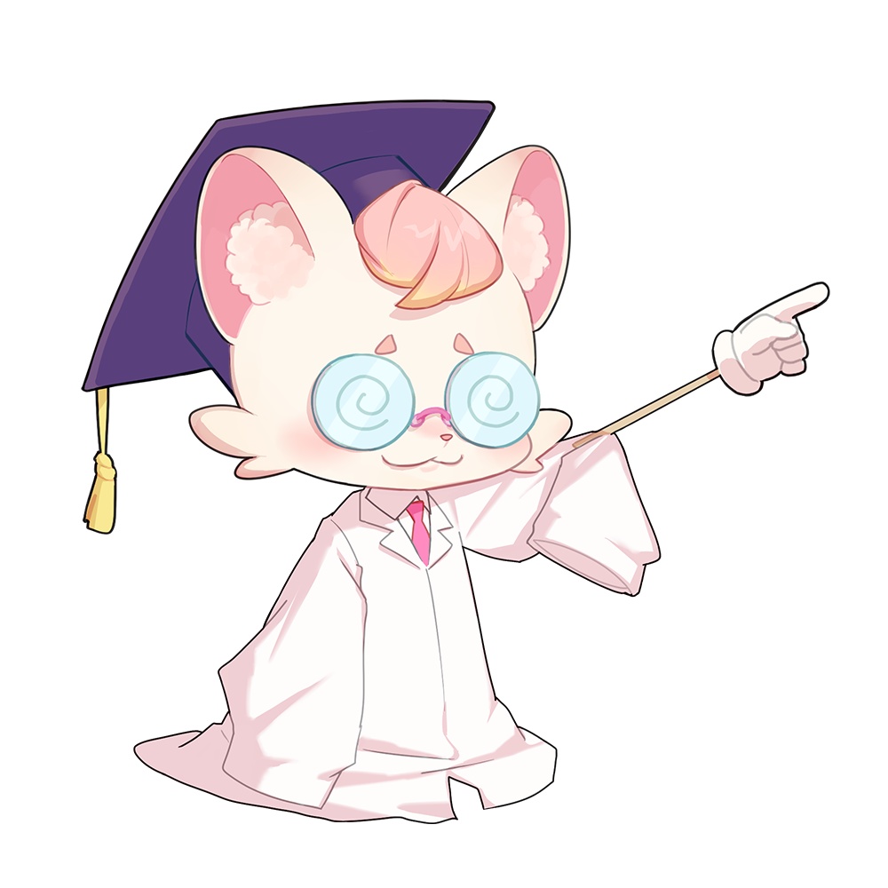 博士さっちゃん　ステッカー