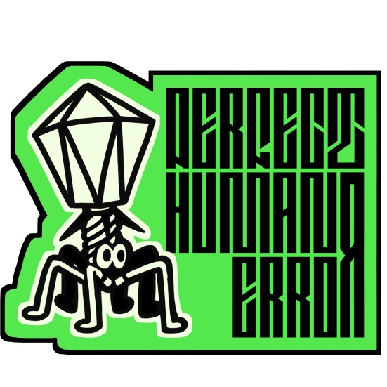 いんなろしたぁ君刺繍ステッカー「PERFECT HUMAN ERROR」