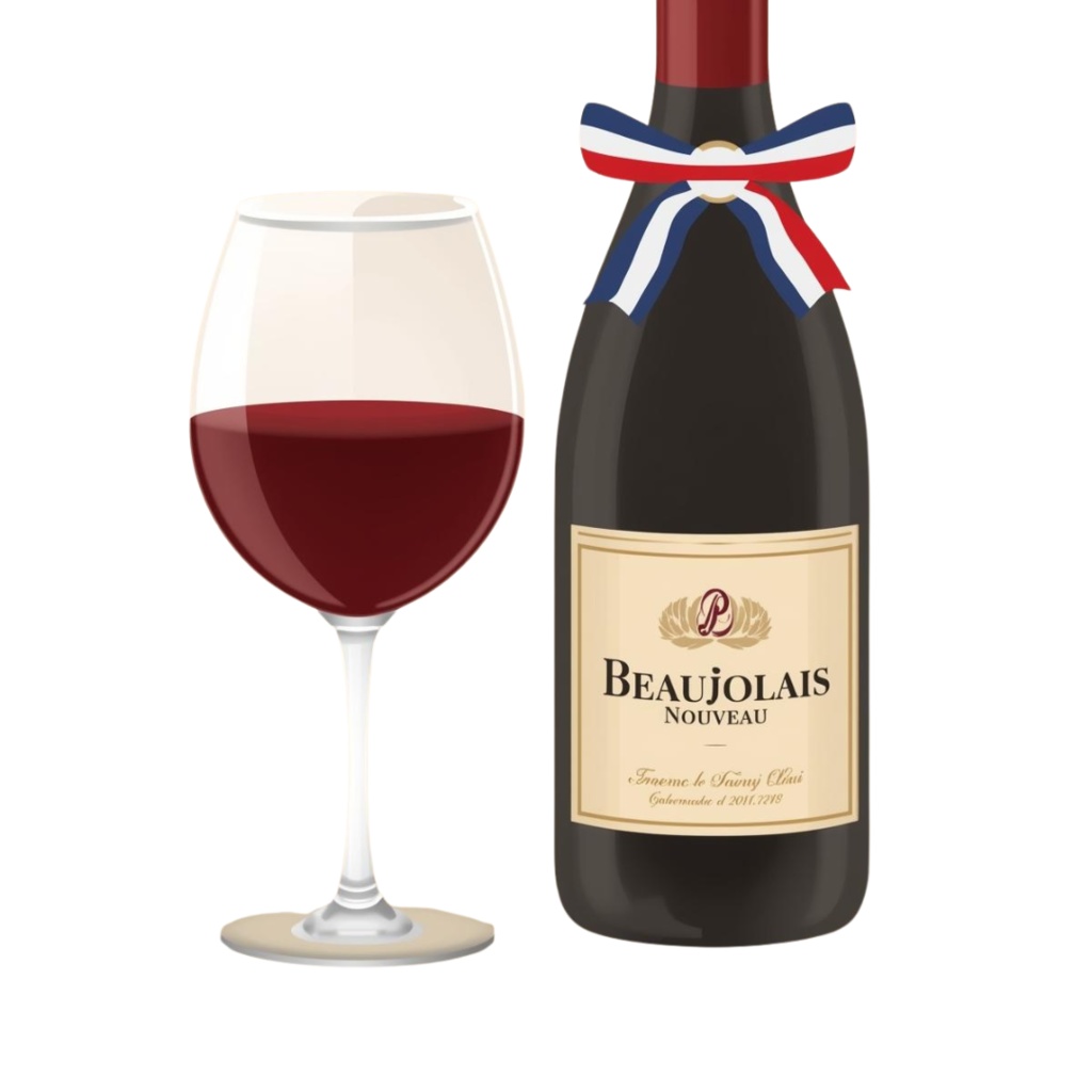 ボジョレーヌーボーをテーマにしたクリップアート素材 17セット PNG背景透過