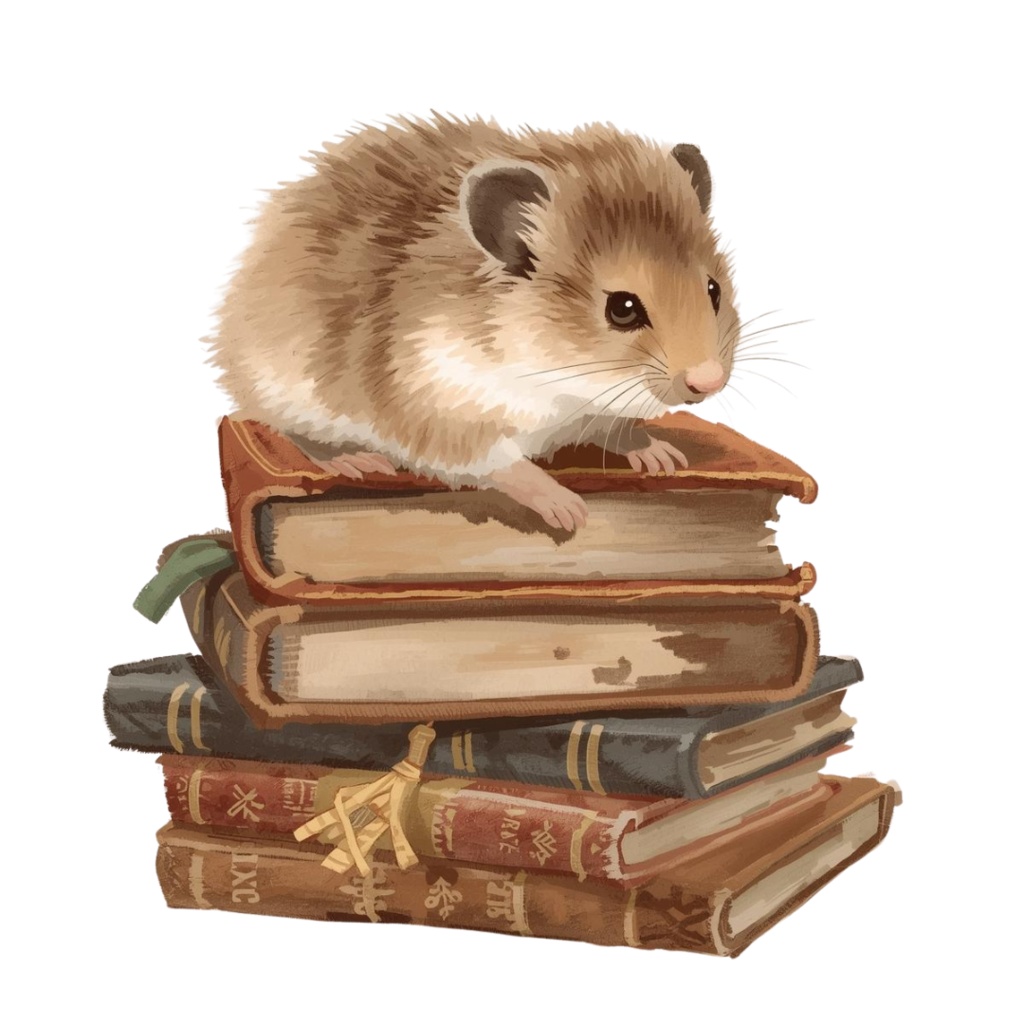 かわいいハムスターのクリップアートセット Part.2 9種 PING形式(背景透過