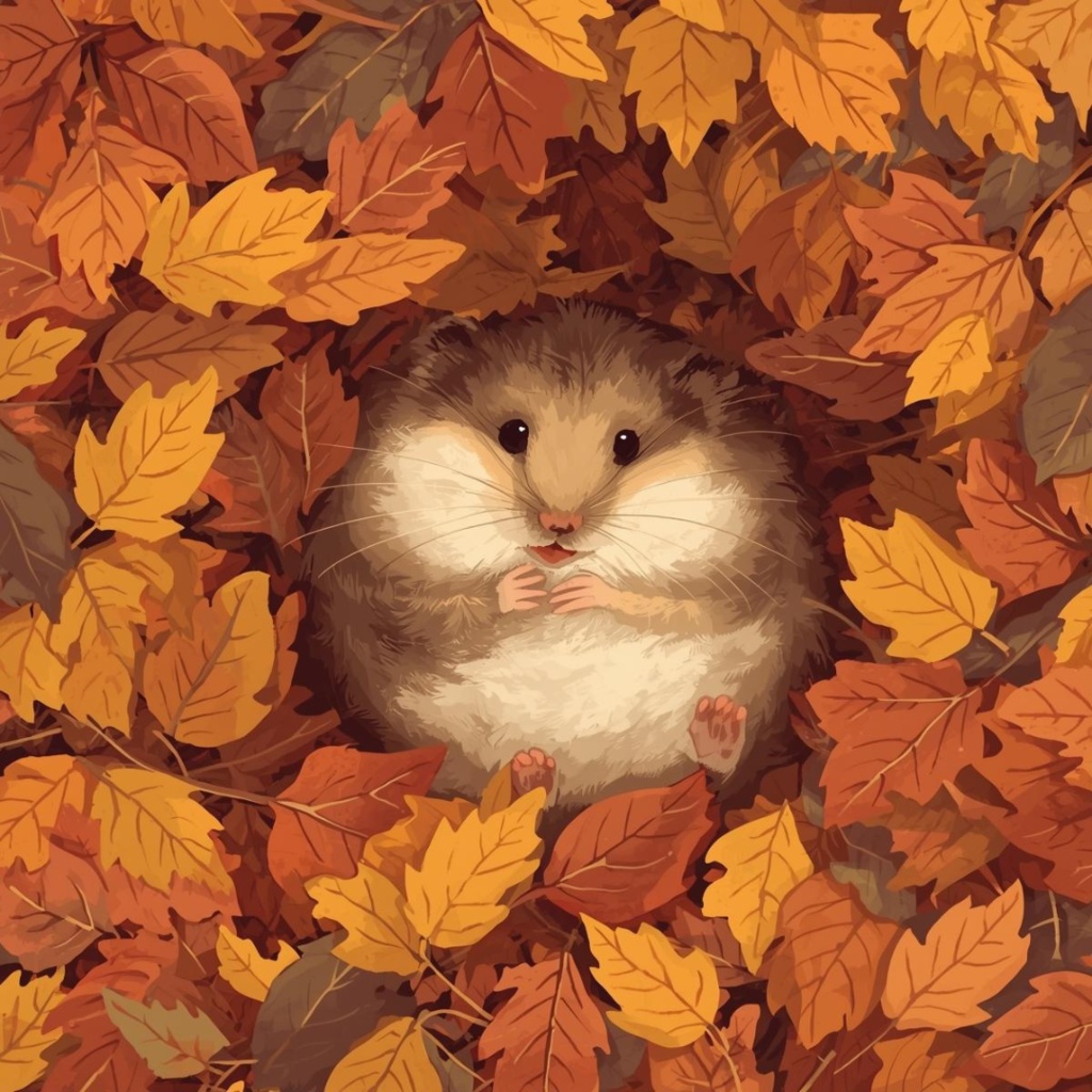 かわいいハムスターのクリップアートセット Part.2 9種 PING形式(背景透過