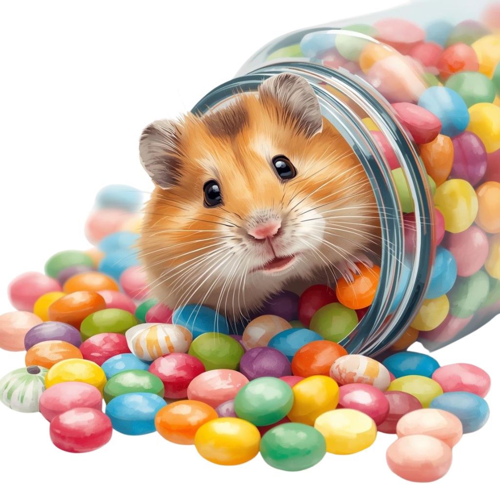 かわいいハムスターのクリップアートセット Part.2 9種 PING形式(背景透過