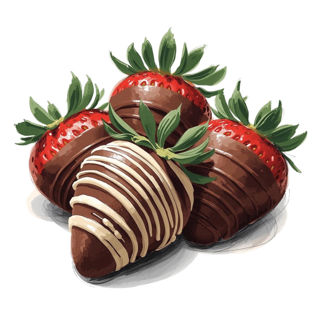 バレンタインにも使えるチョコ好きさんのためのチョコレートクリップアート素材セット1 PNG形式(背景透過)39種