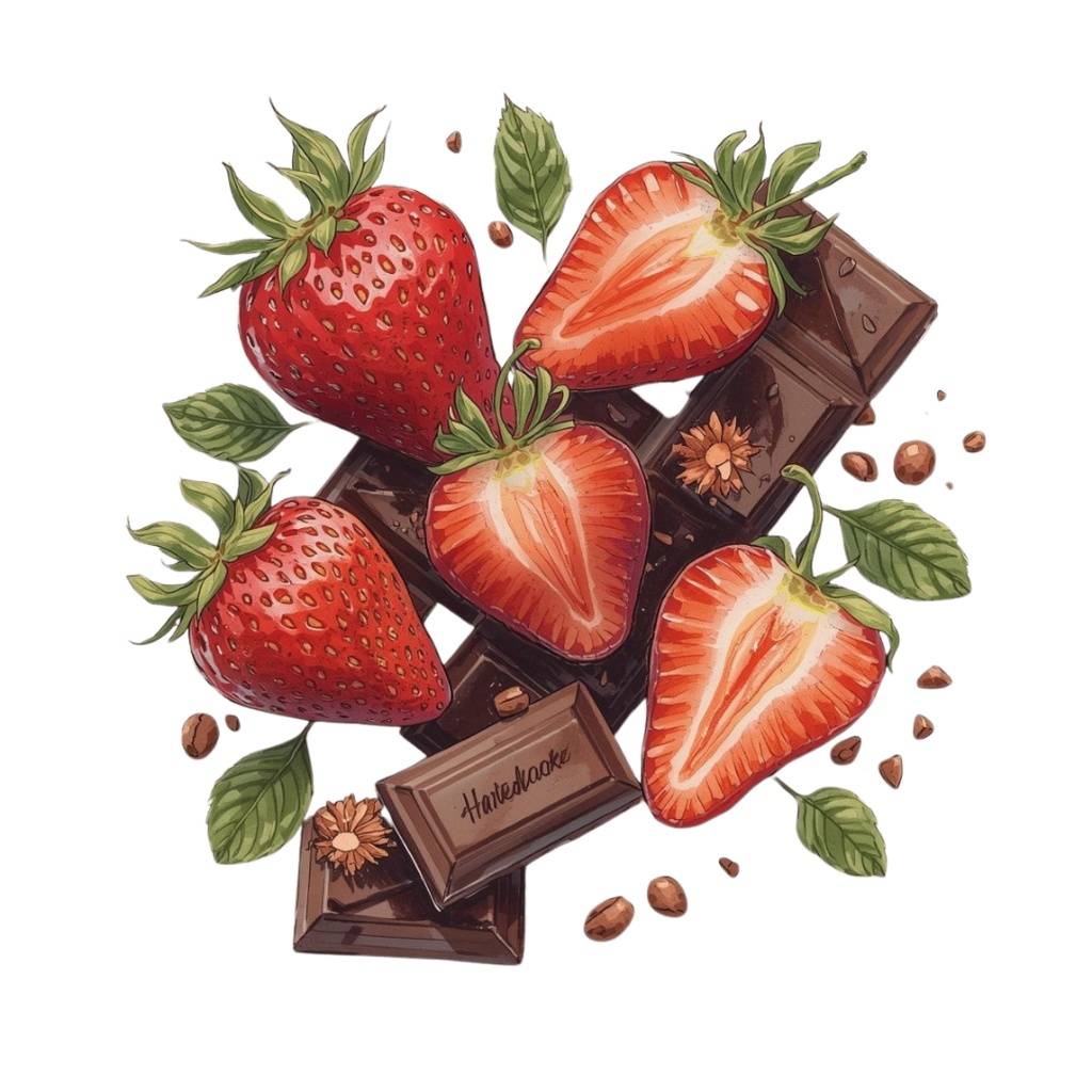 バレンタインにも使えるチョコ好きさんのためのチョコレートクリップアート素材セット1 PNG形式(背景透過)39種