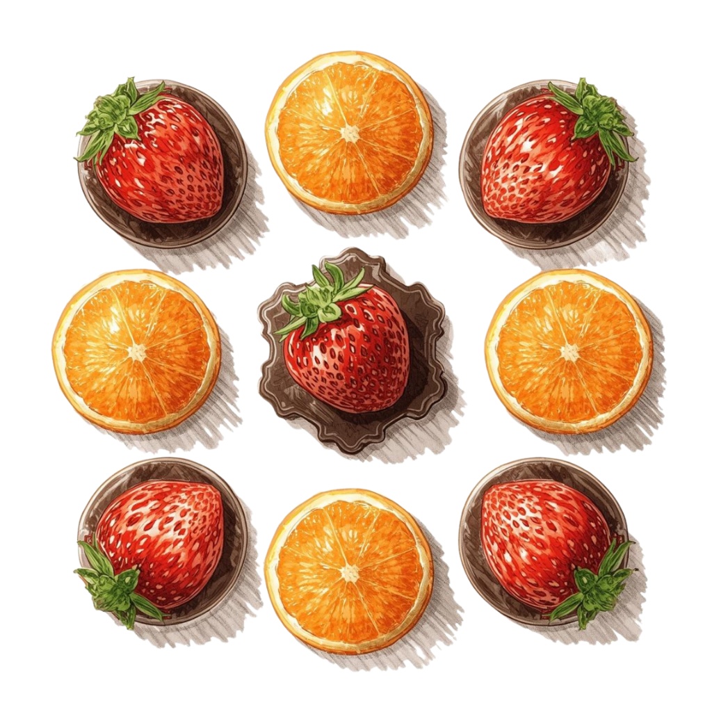 バレンタインにも使えるチョコ好きさんのためのチョコレートクリップアート素材セット1 PNG形式(背景透過)39種