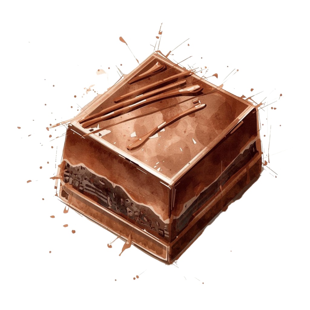 バレンタインにも使えるチョコ好きさんのためのチョコレートクリップアート素材セット1 PNG形式(背景透過)39種