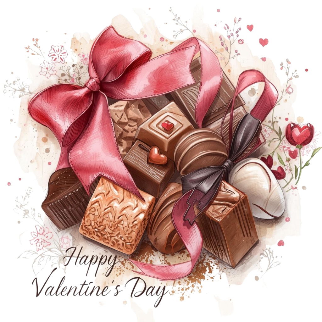 バレンタインにも使えるチョコ好きさんのためのチョコレートクリップアート素材セット1 PNG形式(背景透過)39種