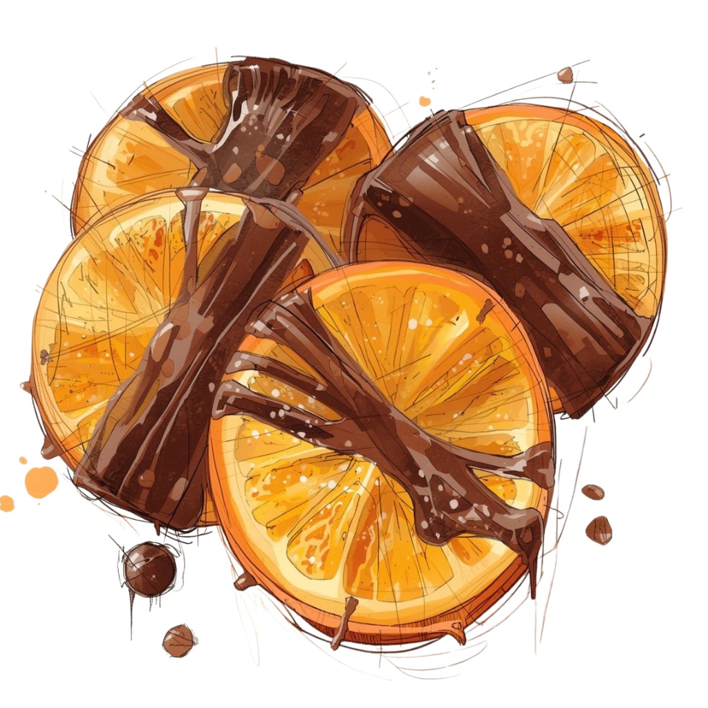 チョコ好きさんのためのチョコレートクリップアート素材セット4 PNG形式(背景透過)34種