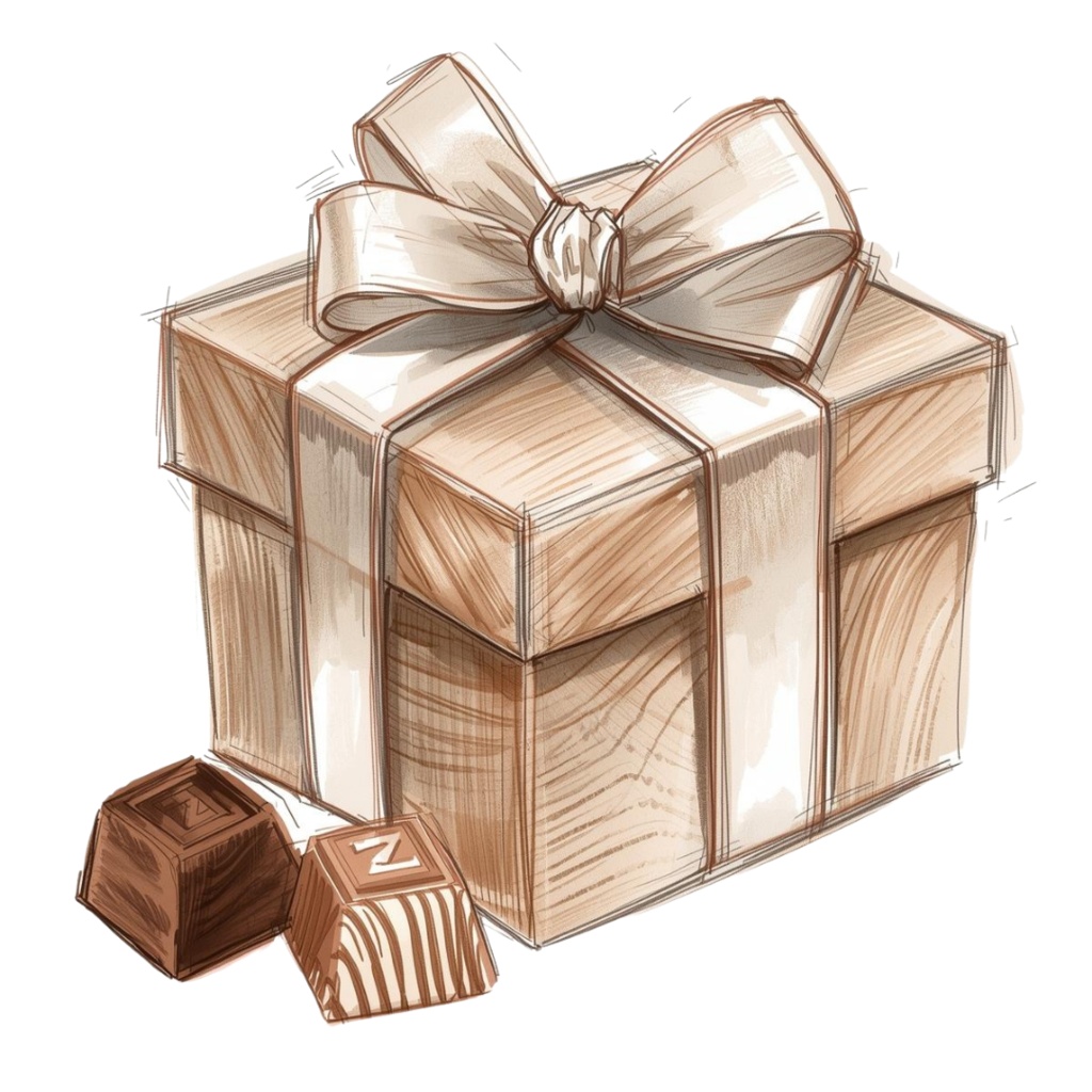 チョコ好きさんのためのチョコレートクリップアート素材セット4 PNG形式(背景透過)34種