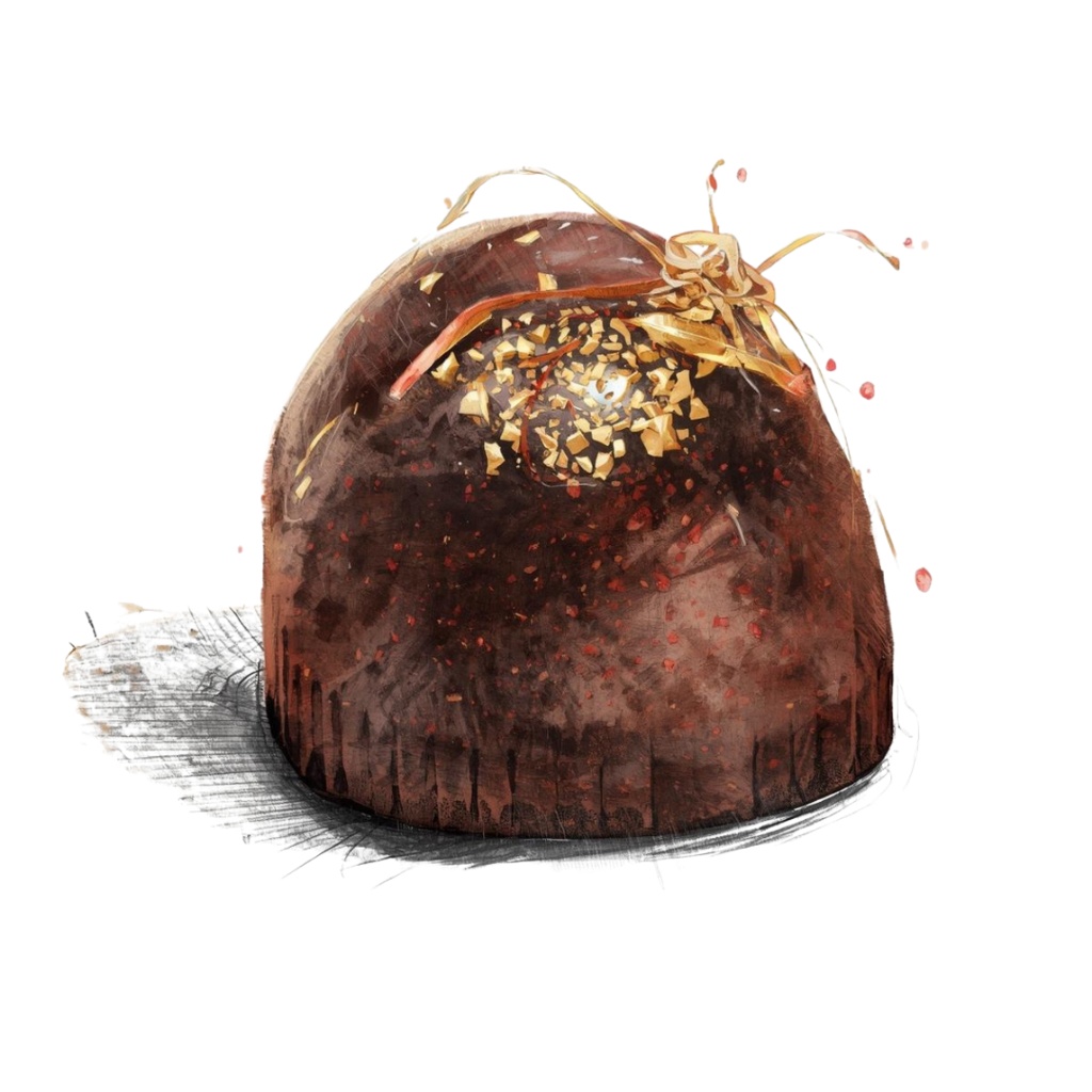 チョコ好きさんのためのチョコレートクリップアート素材セット4 PNG形式(背景透過)34種