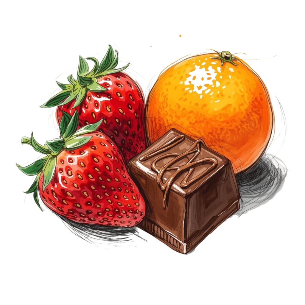 チョコ好きさんのためのチョコレートクリップアート素材セット2 PNG形式(背景透過)39種