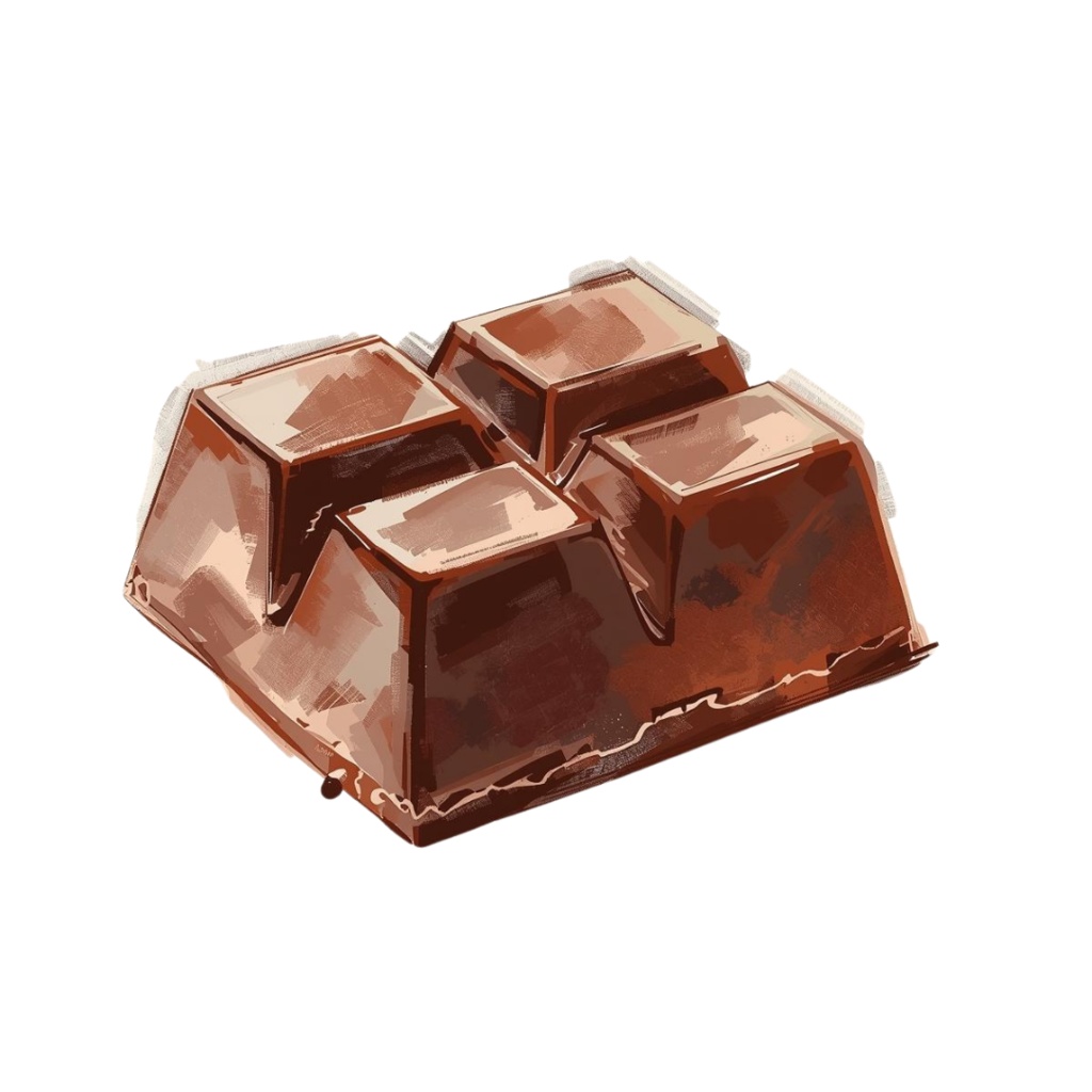 チョコ好きさんのためのチョコレートクリップアート素材セット2 PNG形式(背景透過)39種