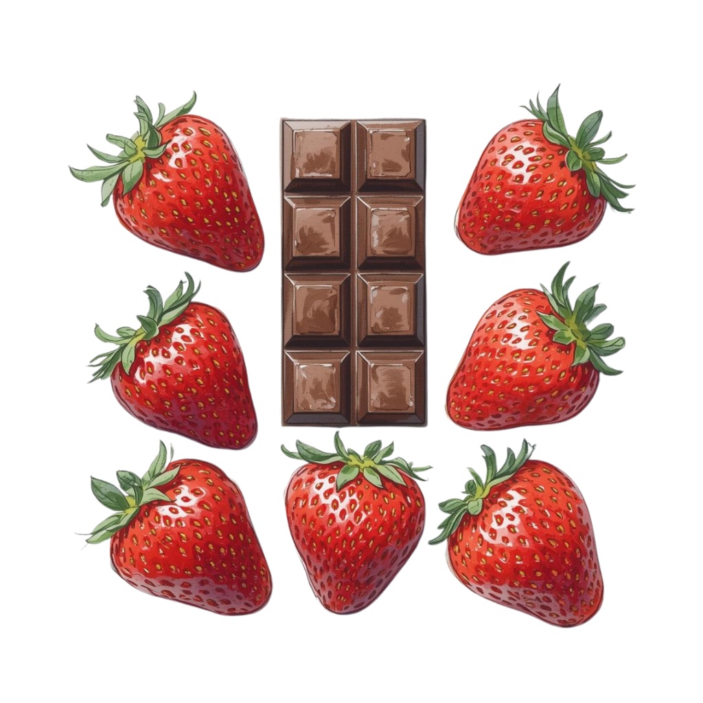 チョコ好きさんのためのチョコレートクリップアート素材セット2 PNG形式(背景透過)39種