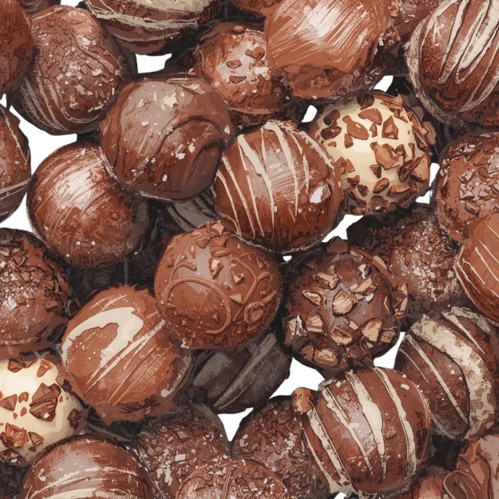 チョコ好きさんのためのチョコレートクリップアート素材セット2 PNG形式(背景透過)39種