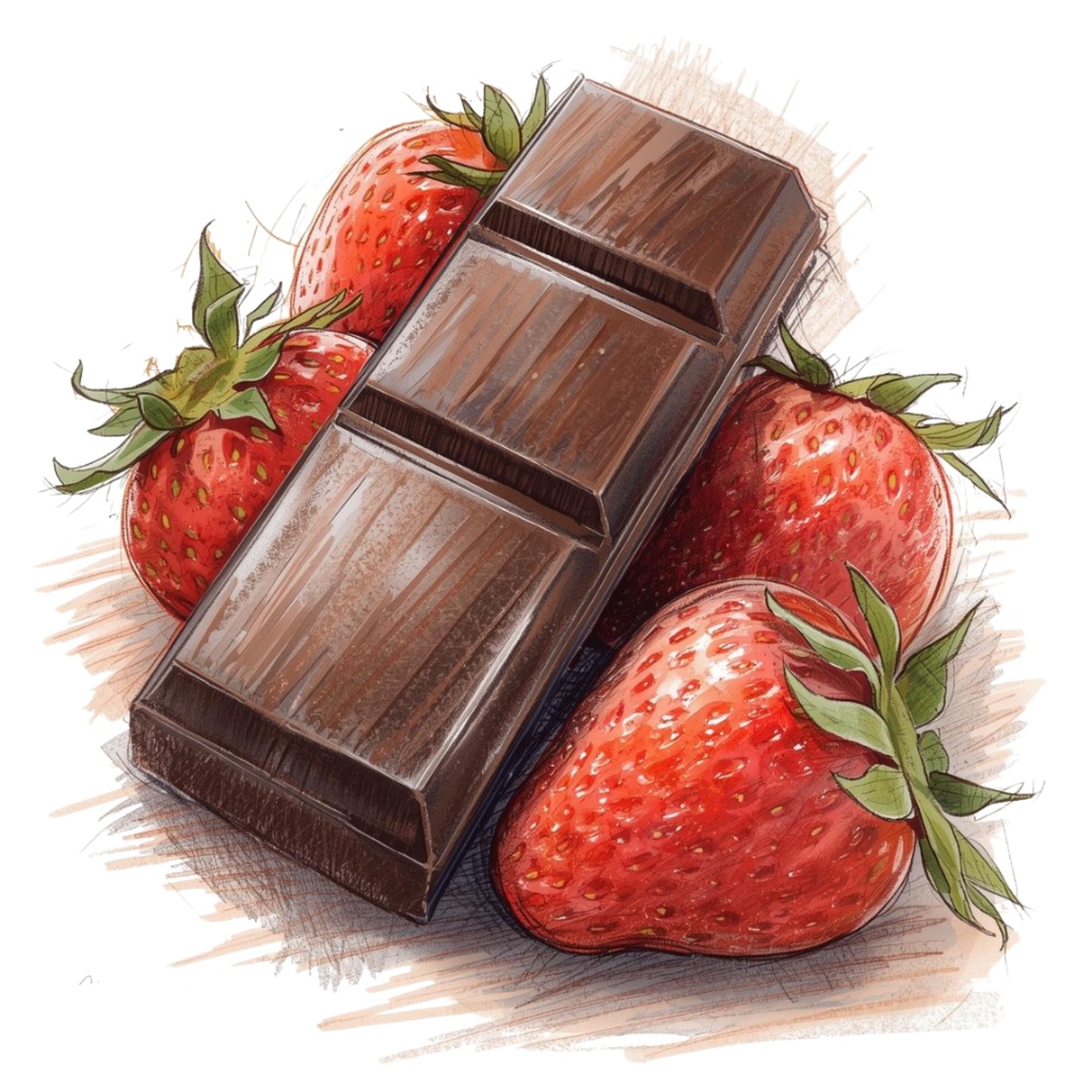 チョコ好きさんのためのチョコレートクリップアート素材セット2 PNG形式(背景透過)39種