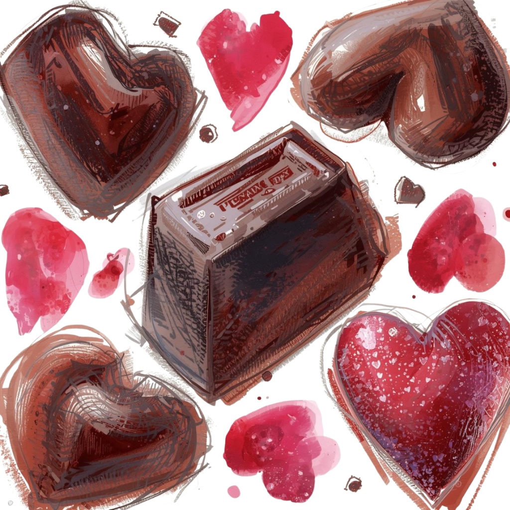 チョコ好きさんのためのチョコレートクリップアート素材セット3 PNG形式(背景透過)39種