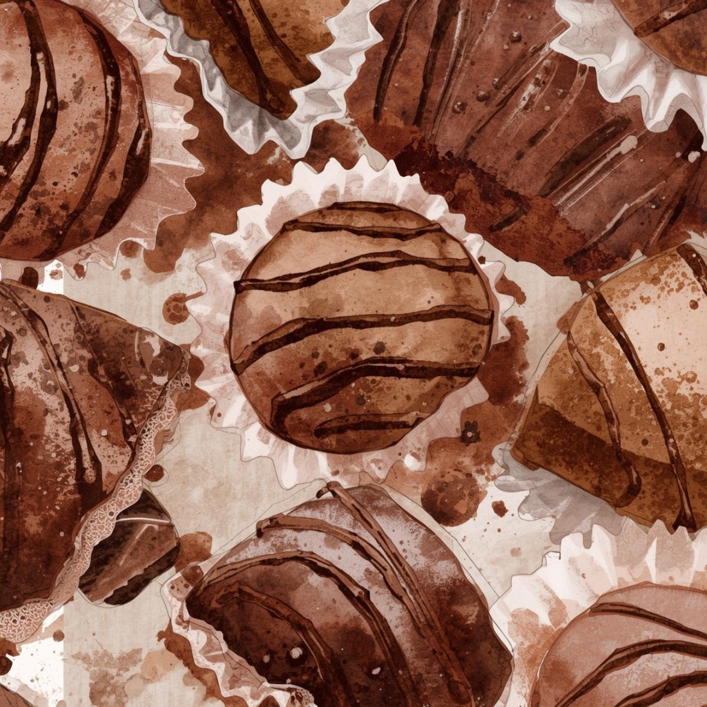 チョコ好きさんのためのチョコレートクリップアート素材セット3 PNG形式(背景透過)39種