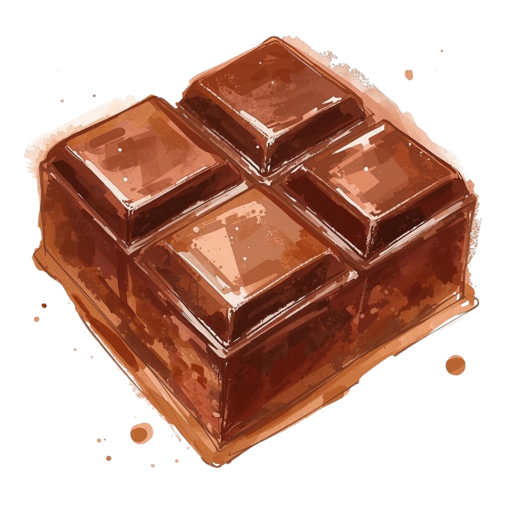 チョコ好きさんのためのチョコレートクリップアート素材セット3 PNG形式(背景透過)39種