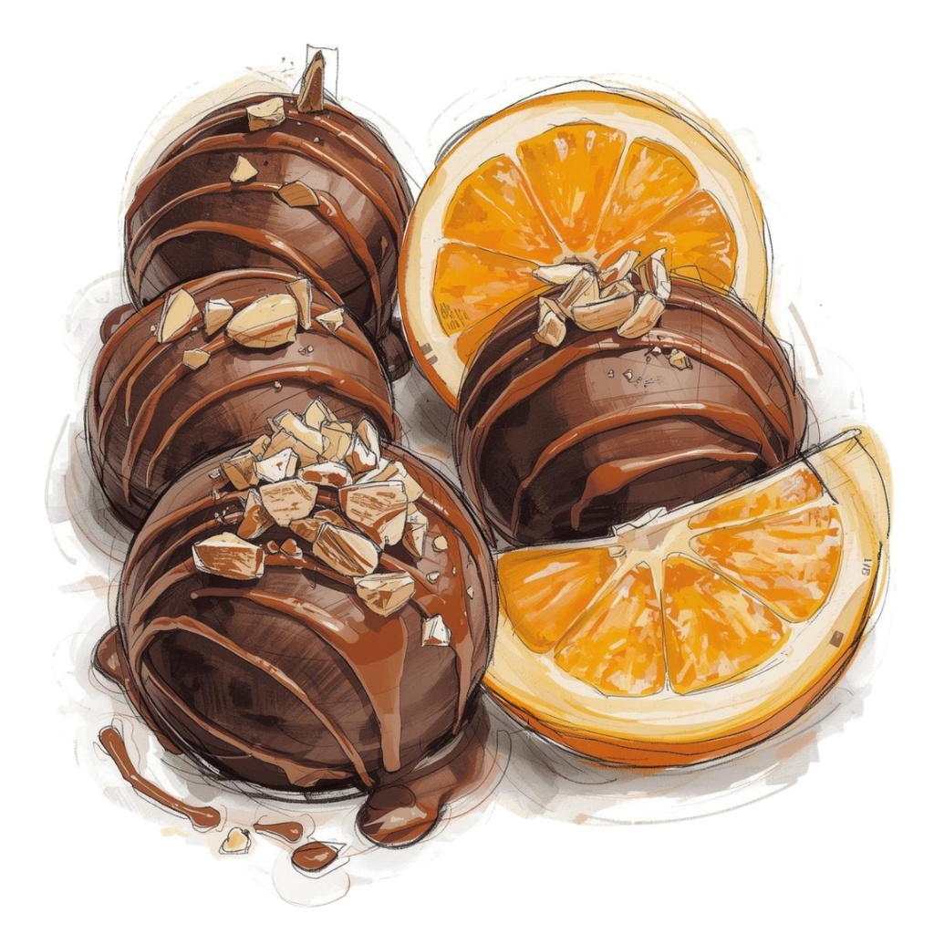 チョコ好きさんのためのチョコレートクリップアート素材セット3 PNG形式(背景透過)39種