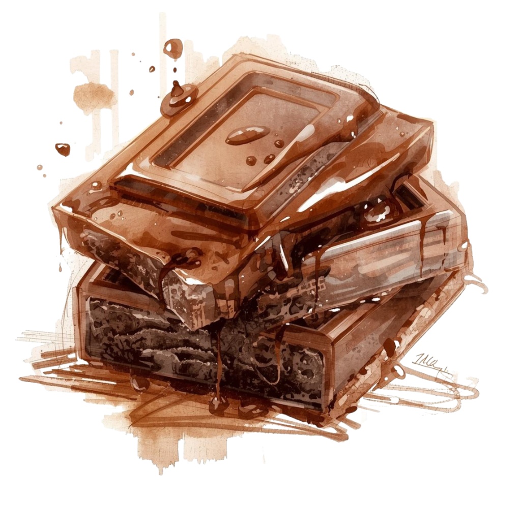 チョコ好きさんのためのチョコレートクリップアート素材セット3 PNG形式(背景透過)39種