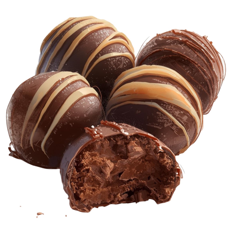 チョコ好きさんのためのチョコレートクリップアート素材セット3 PNG形式(背景透過)39種