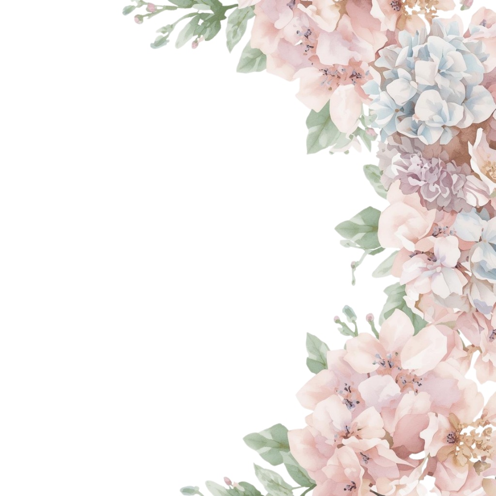 紫陽花・6月のイメージ クリップアートセット2 全45種 PING形式(背景透過)