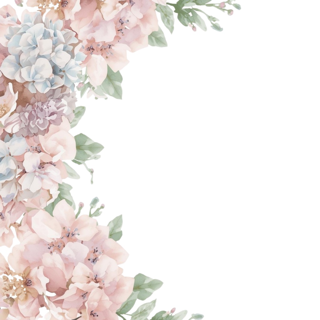 紫陽花・6月のイメージ クリップアートセット2 全45種 PING形式(背景透過)