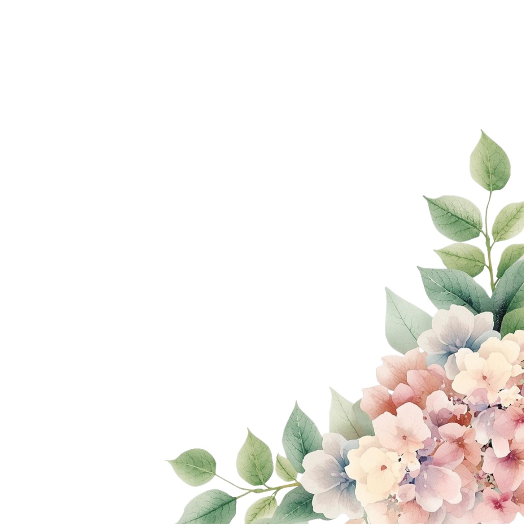 紫陽花・6月のイメージ クリップアートセット2 全45種 PING形式(背景透過)