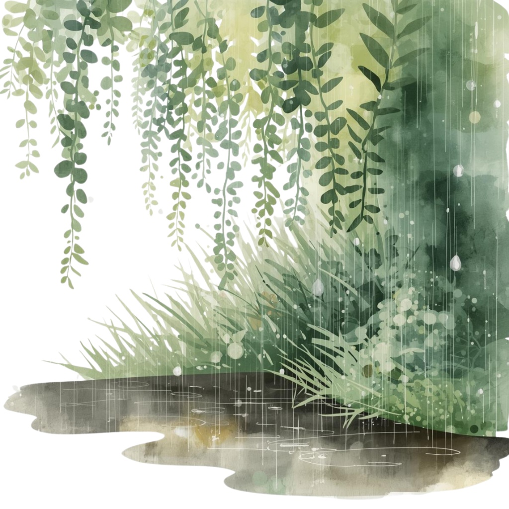 紫陽花・6月のイメージ クリップアートセット2 全45種 PING形式(背景透過)