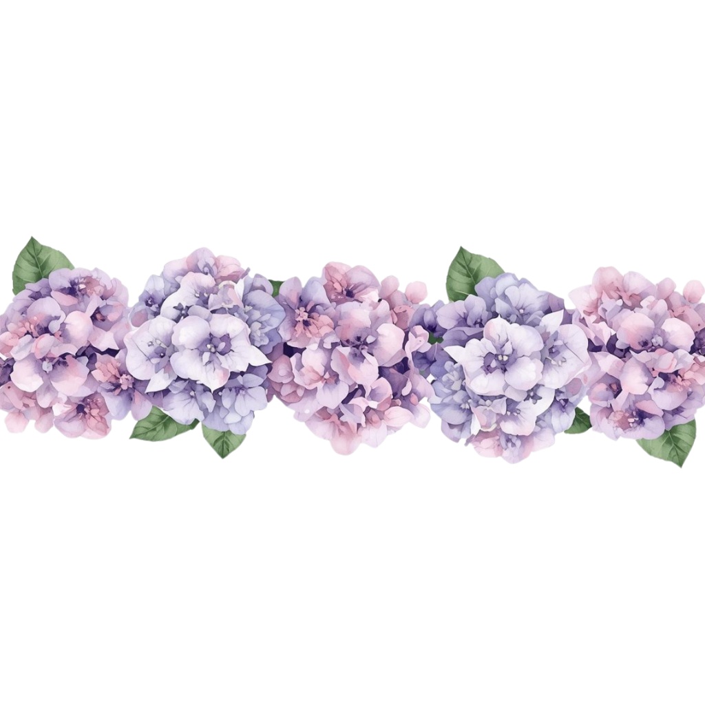 紫陽花・6月のイメージ クリップアートセット3 全46種 PING形式(背景透過)