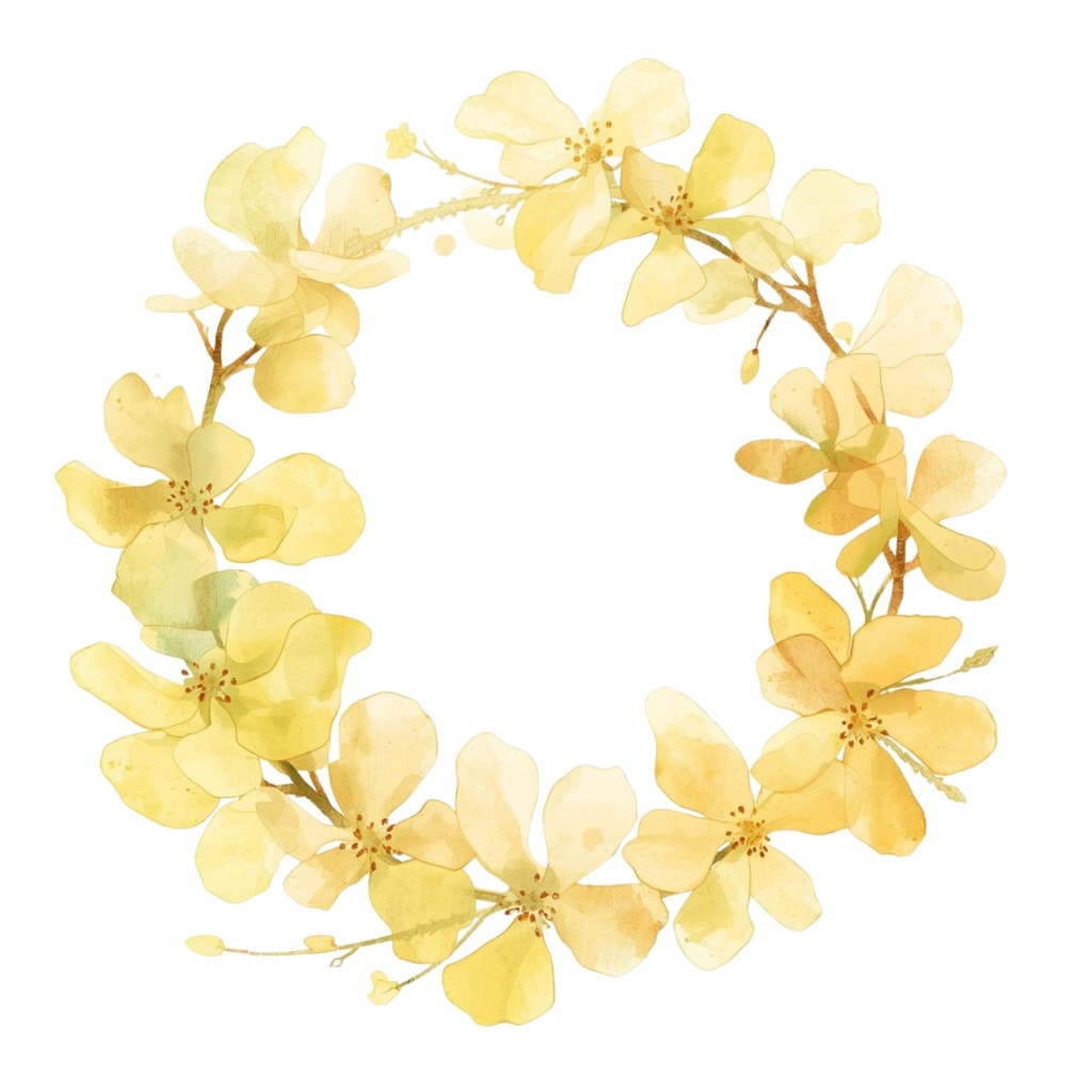 🌼 淡い水彩タッチのフラワーショップ クリップアートセット1 全41種 PNG形式(背景透過)🌼