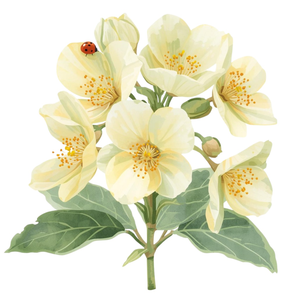 🌼 淡い水彩タッチのフラワーショップ クリップアートセット1 全41種 PNG形式(背景透過)🌼